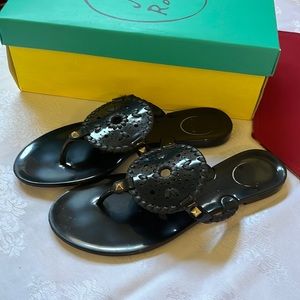 GUC Jack Rogers black Georgica jelly sandals, 7m
